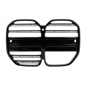Grila Centrala compatibil cu BMW Seria 3 G22 Coupe G23 Cabrio (2020-2027) Negru Lucios-image-6211407