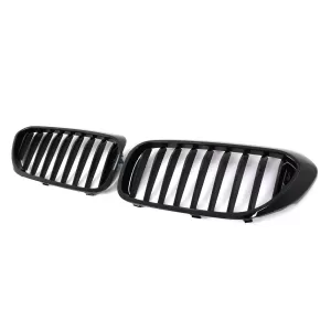 Griglie centrali per BMW Serie 5 G30 G31 Berlina Touring 2017-2019 Nero Lucido-image-6337841