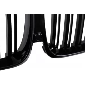 Griglie Renali Centrali per BMW X5 G05 2018-2022 Doppio Banda M Look Nero Lucido-image-6239484