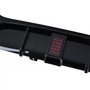 Stoßstange Diffusor mit LED für BMW 3er E90 E91 M Design 2 Auslässe Luftdiffusor-image-6165603