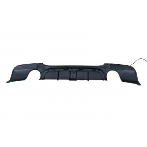 Stoßstange Diffusor mit LED für BMW 3er E90 E91 M Design 2 Auslässe Luftdiffusor-image-6165605