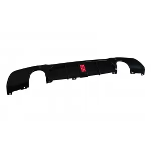 Stoßstange Diffusor mit LED für BMW 3er E90 E91 M Design 2 Auslässe Luftdiffusor-image-6165606