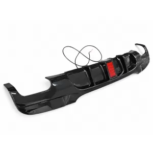 Difusor Parachoques con LED para BMW Serie 3 E90 E91 2004-2012 2 Salidas dobles-image-6350494