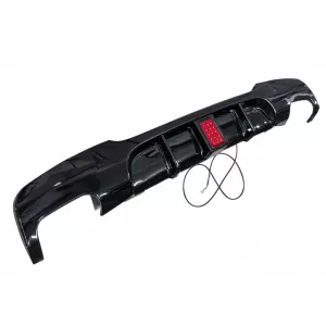 Difusor Parachoques con LED para BMW Serie 3 E90 E91 2004-2012 2 Salidas dobles-image-6350498