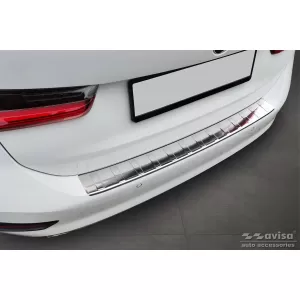 Avisa rear bumper protector suitable for BMW 3 Series G21 Touring 2018-2022, chrome
