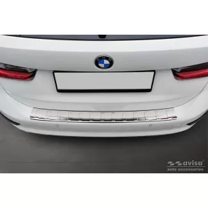 Avisa rear bumper protector suitable for BMW 3 Series G21 Touring 2018-2022, chrome