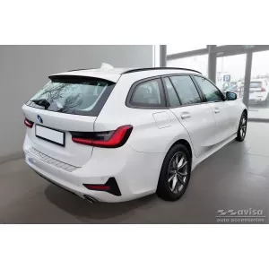 Avisa rear bumper protector suitable for BMW 3 Series G21 Touring 2018-2022, chrome