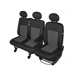 Kegel Apollo series upholstery suitable for front double seat, black with gray