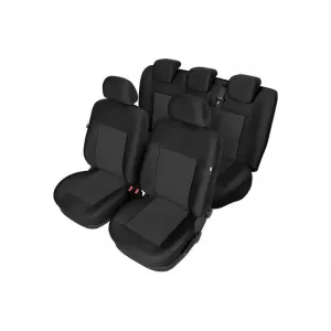 Kegel upholstery suitable for front + rear seats of Audi A4 B8 2007-2015, black with pattern