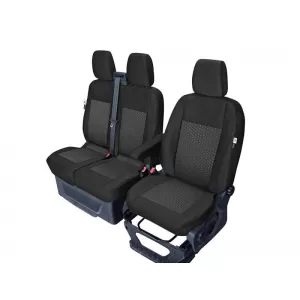 image-31-Kegel Tailor Made üléshuzat Ford Transit (2014-től) szimpla + dupla üléshez, fekete mintás