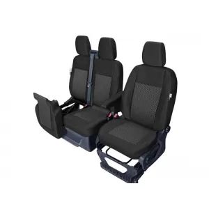Kegel Tailor Made üléshuzat Ford Transit (2014-től) szimpla + dupla üléshez, fekete mintás-image-6130250