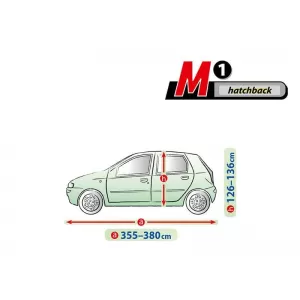 Kegel Mobile series cover size M1 gray suitable for hatchback, 355-380x126-136cm