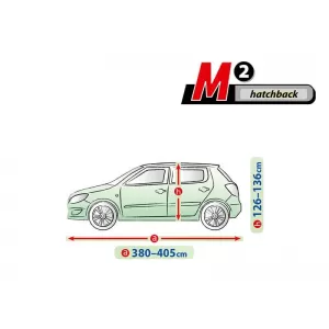 Kegel Mobile series cover size M2 gray suitable for hatchback, 380-405x126-136cm