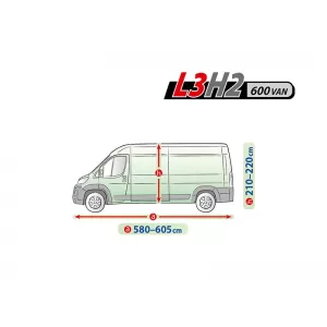 Kegel Mobile series cover size 600 L3H2 gray for van, 580-605x210-220cm