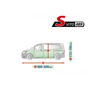 COVER KEGEL MOBILE SERIES SIZE S489 GRAY SUITABLE FOR VITO, 480-500X172-180CM