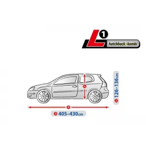 Kegel cover series Optimal Garage 2 size L1 gray suitable for hatchback, wagon