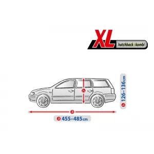 Kegel cover series Optimal Garage 2 size XL gray suitable for hatchback, station wagon