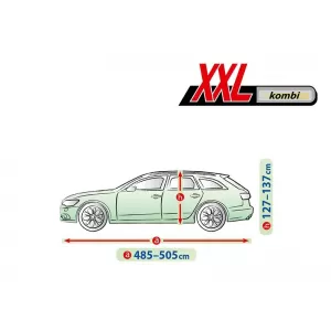 Kegel Membrane Garage cover size XXL green for station wagon, 485-505x127-137cm