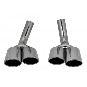 AMG style exhaust tips suitable for Mercedes G-Class W463 1989-2018 chrome