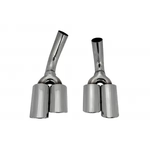 AMG style exhaust tips suitable for Mercedes G-Class W463 1989-2018 chrome