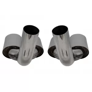 AMG style exhaust tips suitable for Mercedes G-Class W463 1989-2018 chrome