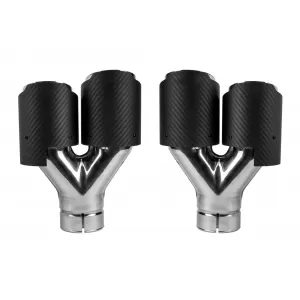 Akrapovic Auspuffendrohre-Set mit Carbonabdeckung, links und rechts-image-6131374