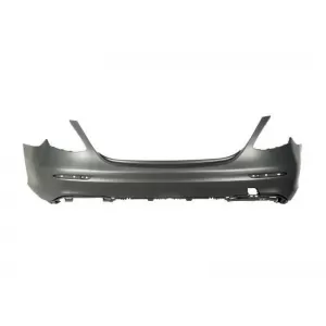 Rear AMG bumper suitable for Mercedes E-Class W213 sedan 2016-2020, without parking sensor openings