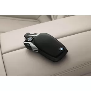 Original leather key case with display suitable for BMW