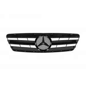 Chrome/black grille suitable for Mercedes C-Class W203 2000-2007