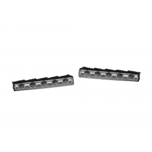Daytime running lights suitable for Mercedes G-Class W463 after 1989 with chrome base