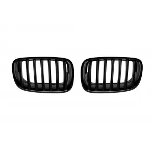 Black lacquer kidney grilles suitable for BMW X5 E70 2007-2013, X6 E71 2008-2013
