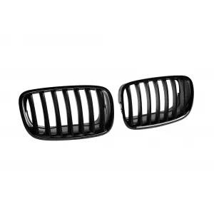 Black lacquer kidney grilles suitable for BMW X5 E70 2007-2013, X6 E71 2008-2013