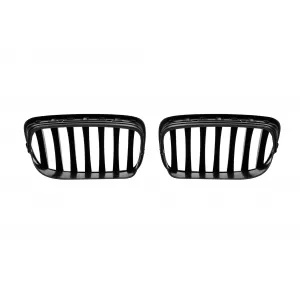 Black lacquer kidney grilles suitable for BMW X5 E70 2007-2013, X6 E71 2008-2013