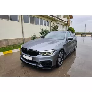 M5 típusú dupla lamellás vese hűtőrács fényes fekete színben BMW 5-ös G30 sedan, G31 touring 2017-2020 modellekhez-image-6132521