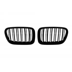 Double slat kidneys in black lacquer suitable for BMW X3 F25 2010-2014
