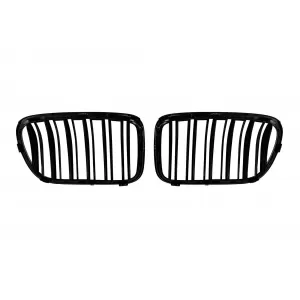 Double slat kidneys in black lacquer suitable for BMW X3 F25 2010-2014