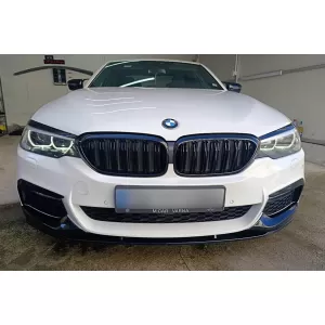 Gloss black double slat kidney grilles suitable for BMW 5 Series G30, G31 2017-2020
