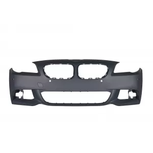 Front M Technik Stoßstange geeignet für BMW 5er Reihe F10 Limousine, F11 Touring 2010-2013 mit PDC, mit Waschdüsen, ohne Nebelscheinwerfer-image-6162821