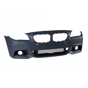 Front M Technik Stoßstange geeignet für BMW 5er Reihe F10 Limousine, F11 Touring 2013-2017 mit PDC, mit Waschdüsen, ohne Nebelscheinwerfer-image-6162831