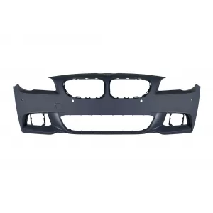 Front M Technik Stoßstange geeignet für BMW 5er Reihe F10 Limousine, F11 Touring 2013-2017 mit PDC, mit Waschdüsen, ohne Nebelscheinwerfer-image-6162835