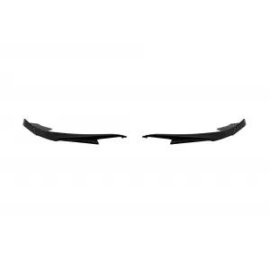 RS7 típusú spoiler Audi A7 Sportback 2019- utáni RS első lökhárítóhoz, fekete lakk-image-6163528