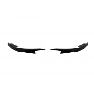 RS6-Typ Spoiler geeignet für vorderen RS Stoßfänger für Audi A6 nach 2019, schwarz lackiert-image-6163551