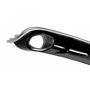 RS4-Typ Diffusor mit verchromten Endrohren geeignet für die Standard-Heckstoßstange des Audi A4 Limousine, Kombi 2007-2011 -O---O--image-6163589
