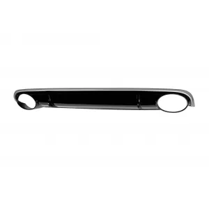 RS4-Typ Diffusor mit verchromten Endrohren geeignet für die Standard-Heckstoßstange des Audi A4 Limousine, Kombi 2007-2011 -O---O--image-6163592