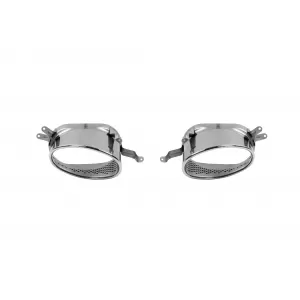 RS4-Typ Diffusor mit verchromten Endrohren geeignet für die Standard-Heckstoßstange des Audi A4 Limousine, Kombi 2007-2011 -O---O--image-6163595