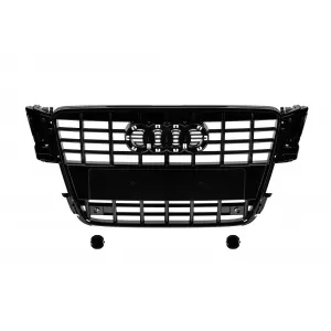 image-12-Fekete lakk S5 típusú hűtőrács Audi A5 2007-2011 modellhez, PDC nyílásokkal