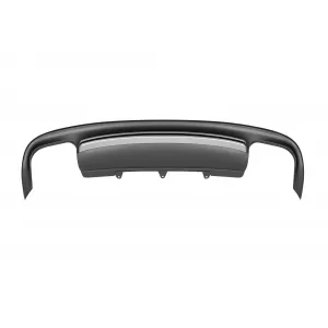 S5-Typ Diffusor geeignet für die Standard-Heckstoßstange des Audi A5 Sportback 2012-2015 -oo--oo-, mit grauem mattem Trim-image-6163633
