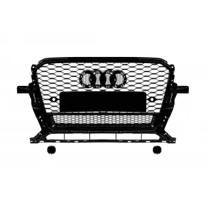 image-32-Fekete lakk RS típusú hűtőrács Audi Q5 2012-2015, PDC nyílásokkal