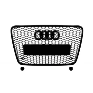 image-33-Fekete lakk RSQ7 típusú hűtőrács Audi Q7 2012-2015, PDC furat nélkül