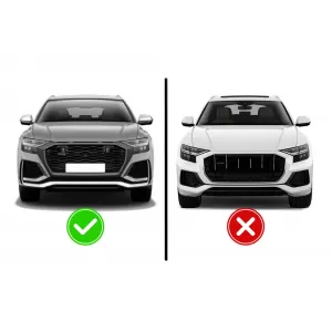 Black lacquer grille suitable for Audi RSQ8 2018-2023